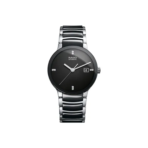 RADO Автоматический Механический Movement Женские Crystal Collection Часы 28 мм Черные
