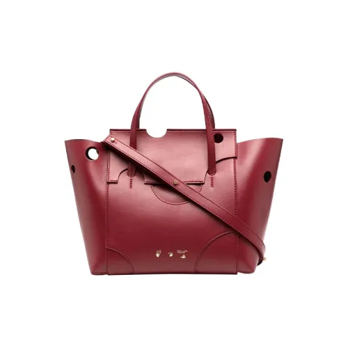 OFF Белый Burrow Полиамид с Полиуретан Через плечо Сумка Большая Женская Красная