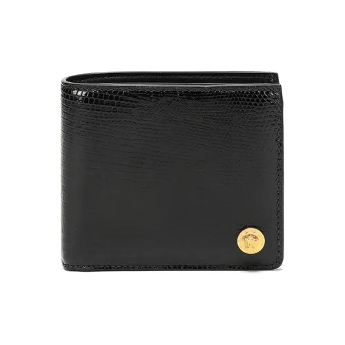 VERSACE Кожа Кошелек для монет Кошелек Кошелек Мужской Черный
