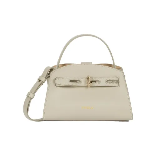 Furla Margherita Collection Телячья кожа Сумка Сумка через плечо Сумка через плечо Женская Мраморный Белый