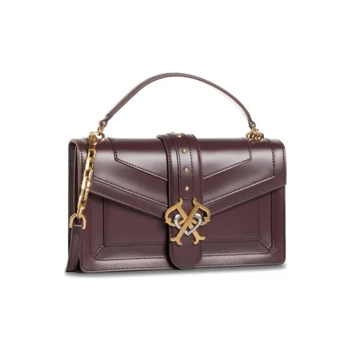 PINKO Кожа Маленькая Квадратная Сумка Сумка через плечо Сумка на одно плечо Мини Женский Бургунди