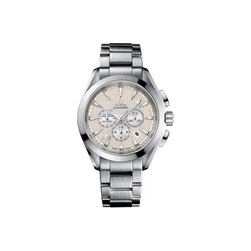 OMEGA Aqua Terra Chronograph Seahorse Collection Автоматический Механический Механизм Мужские Часы Часы 44 мм Серый Циферблат