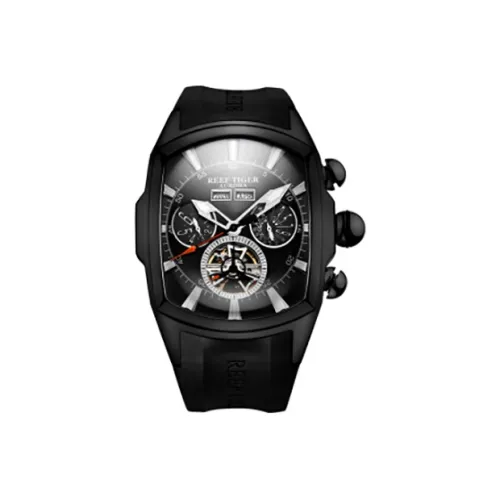 REEF TIGER Aurora Collection Tank II Автоматический Механический Механизм Часы Мужские Черный Циферблат RGA3069 HH