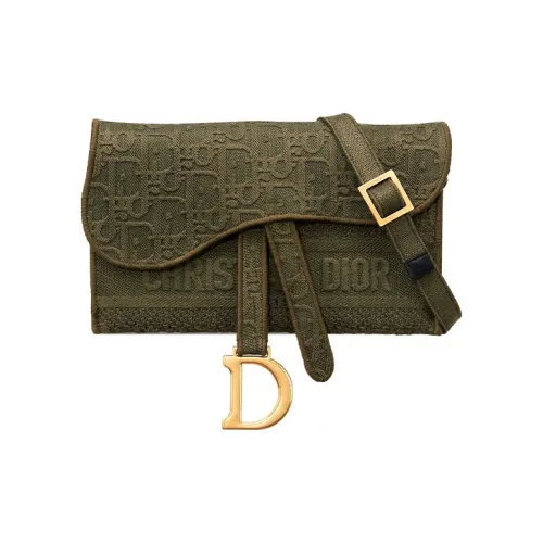DIOR Saddle Denim Сумка через плечо Женская Зеленая