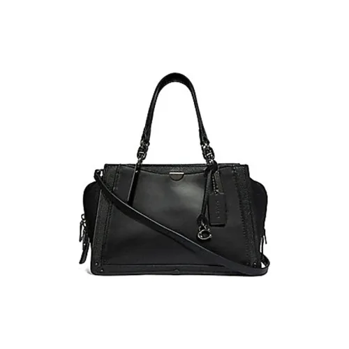 COACH DREAMER Кожа Сумка через плечо Сумка Большая Женская Черная