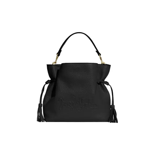 COACH Andy Сумка из галечной кожи через плечо сумка среднего размера женская черная