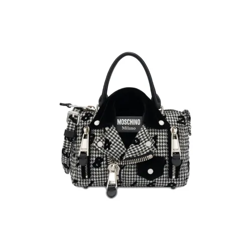 MOSCHINO Шерсть Байкер Сумка Сумка через плечо Сумка Женская Черная