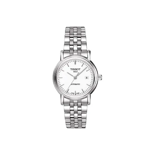 Tissot Автоматический Механический Movement Женские Carson Elite Series Часы 27 мм Белые