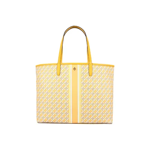 TORY BURCH Perry Коровья кожа Сумка из кожи Сумка-тоут Сумка для покупок Сумка через плечо Сумка обычная Женская Желтая Многоцветная