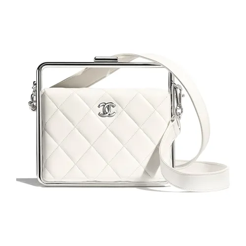 CHANEL Овчина Evening Сумка на плечо Женская Белая