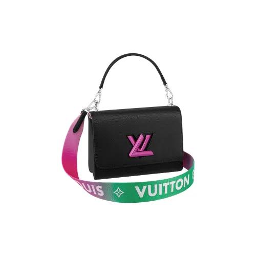 LOUIS VUITTON Twist кожа EPI Twist сумка сумка сумка через плечо сумка через плечо средний женский черный