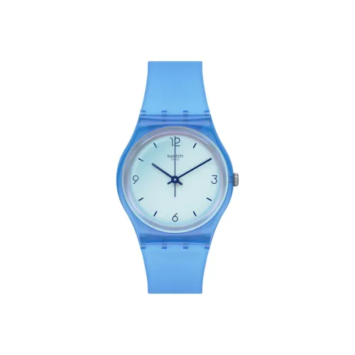 Swatch Quartz Механизм Унисекс Часы серии Monthly Drops 39,2 мм Синие