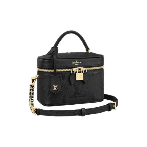 LOUIS VUITTON Vanity Коровья кожа Косметичка Сумка на плечо Стандартная Женская Черная