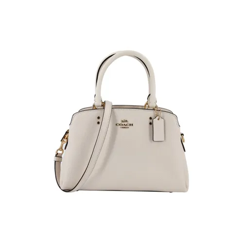 COACH Lillie Кожа Ноутбук Сумка Briefcase Сумка Сумка через плечо Сумка через плечо Маленькая Женская Мел Белый