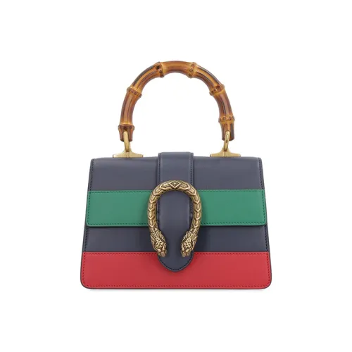 GUCCI Dionysus Многоцветный Кожа Сумка через плечо Сумка Мини Женская Темно-синий Зеленый Красный