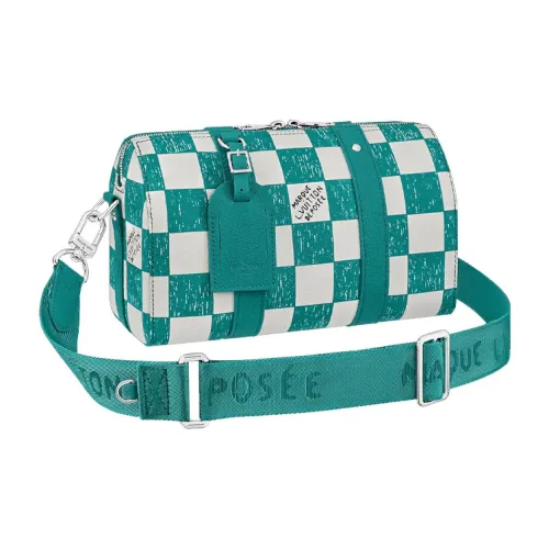 LOUIS VUITTON LV Sunset Коровья кожа Сумка через плечо Мужская Озерный Синий