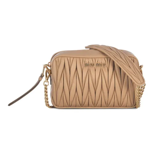 MIU MIU Кожа Плечевая сумка Унисекс Хаки