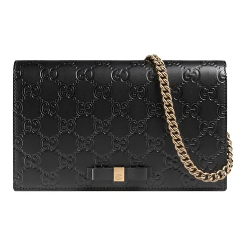 GUCCI Кожа Кошелек Сумка через плечо Стандартная Женская Черная