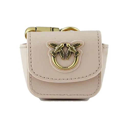 PINKO Чехол для наушников из коровьей кожи Airpods Мини Женский Пыльно-розовый