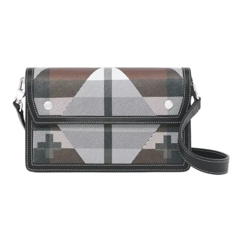 Burberry Кожа Сумка через плечо Маленькая Мужская Цвет Береза Темно-коричневый