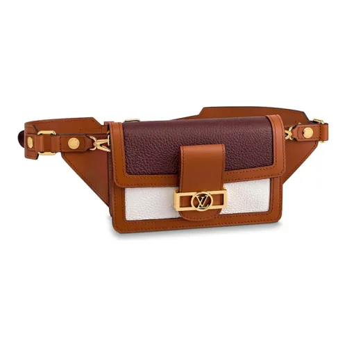 LOUIS VUITTON Dauphine Коровья кожа Бананка Женская Коричневая