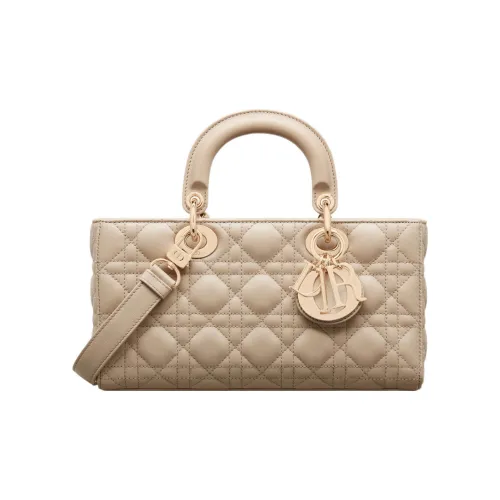 DIOR LADY D JOY Sheepskin Сумка Lady Dior Сумка через плечо Сумка Женская Natural Ecru