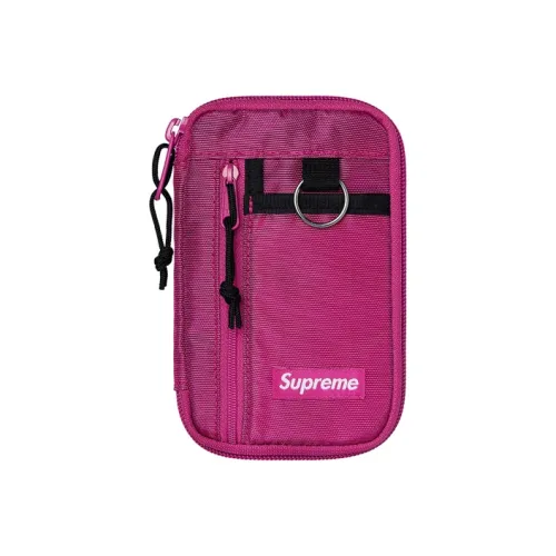 Supreme FW19 Холст Клатч Чехол для телефона Сумка через плечо Маленький Унисекс Фиолетовый