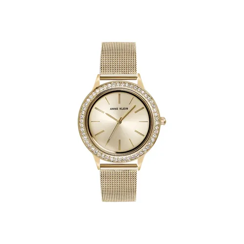 ANNE KLEIN Кварцевый Movement Женские Glamour Trend Collection Часы 35мм*35мм*8мм Золотой