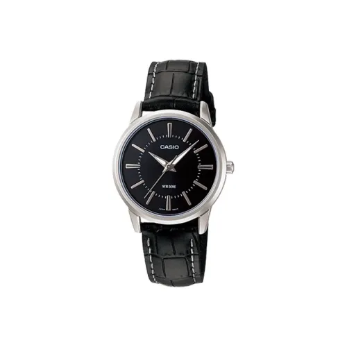 CASIO Standard Series ENTICER Collection Кварцевый механизм Кожаный ремешок Часы Женские Белый циферблат