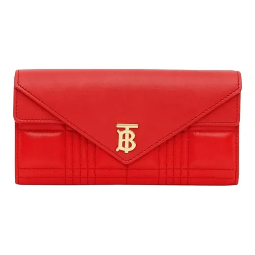 Burberry Кожа Кошелек Конверт Сумка Женская Красная