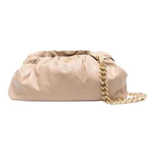 PINKO Кожа Клатч Стандартный Женский Бежевый
