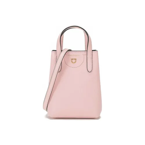 FERRAGAMO GANCINI Сумка через плечо из коровьей кожи мини-сумка женская светло-розовая