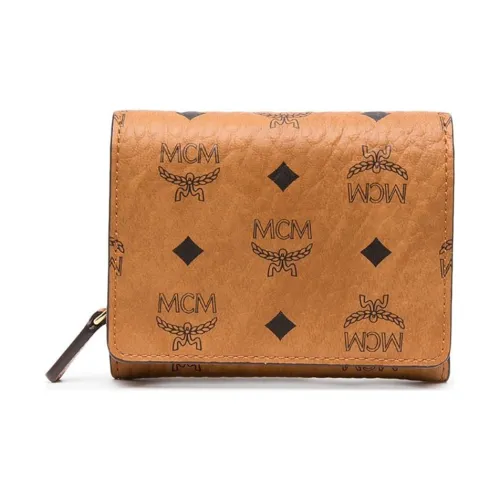 MCM Original Visetos Кошелек из искусственной кожи мужской цвет коньячный коричневый
