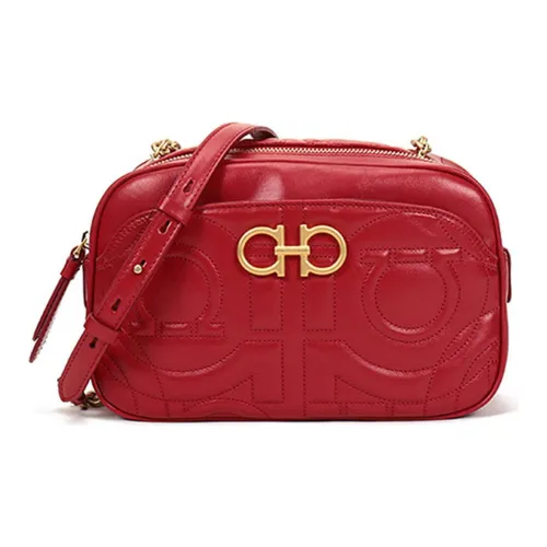 Ferragamo Сумка через плечо из коровьей кожи женская красная