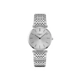 Циферблат часов серебристо-серого цвета