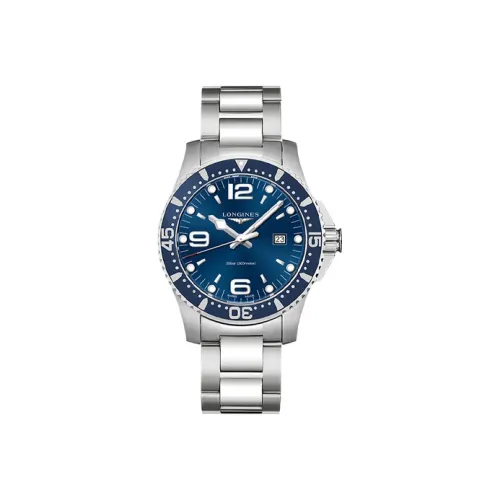 LONGINES Comcast Diving Collection Кварцевый механизм Мужские часы 44 мм Синий циферблат Корпус из нержавеющей стали