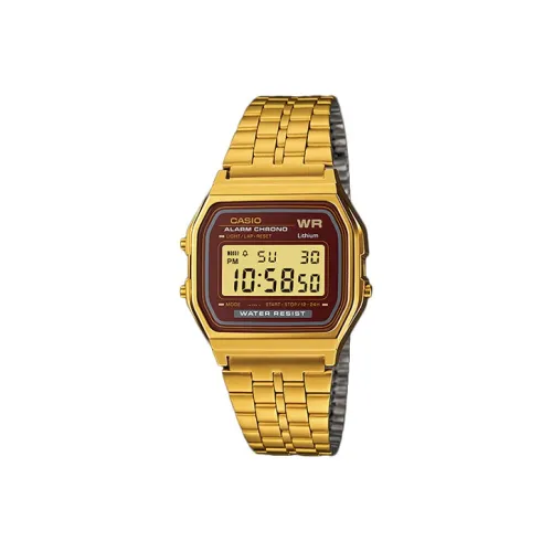 CASIO YOUTH Collection Металл Small Block Кварцевый механизм Часы Женские Золотистый циферблат