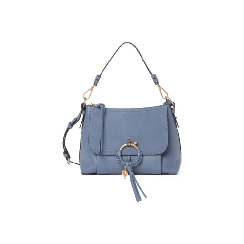 See By Chloe Кожа Замша Коровья кожа Сумка на плечо Маленькая Женская Синяя