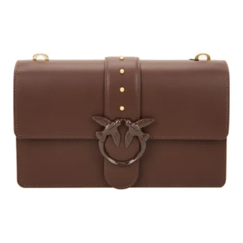 PINKO 1 Плечо Сумка Маленькая Женская Бордовая