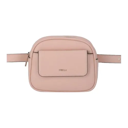 Furla Litchi Grain Кожа Бананка Женская Розовая