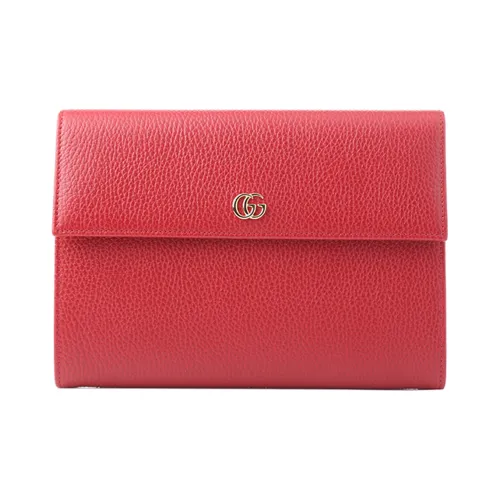 GUCCI GG Marmont Кожа Клатч Стандартный Женский Красный