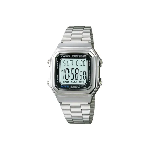 CASIO YOUTH Collection Металл Small Block Кварцевый механизм Нержавеющая сталь Ремешок Часы Мужские Циферблат Серый