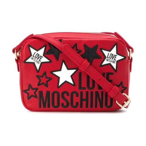 MOSCHINO ПУ (полиуретан) Портативная Сумка через плечо Сумка на плечо Мини Женская Красная