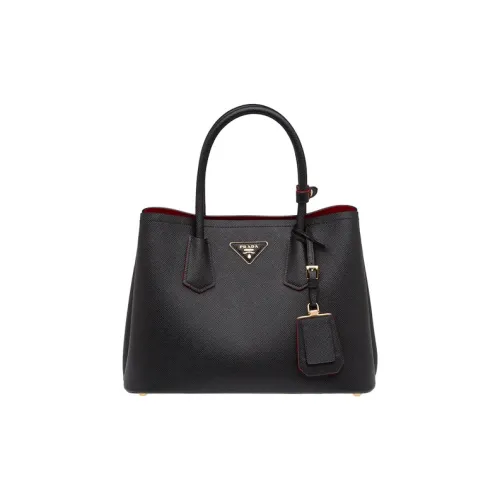 PRADA Double Saffiano кожа ручная сумка сумка через плечо маленькая женская