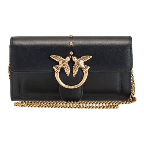 PINKO SIMPLY Коровья кожа Сумка через плечо Женская Черная