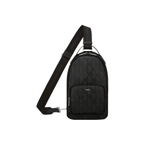 DIOR Регулируемый ремешок Рюкзак Sling Сумка Сумка Сумка через плечо Сумка через плечо Мини Мужской Черный