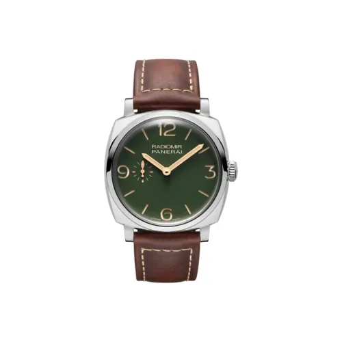 PANERAI Автоматический Механический Механизм Мужские Часы RADIOMIR Коллекция 45 мм Зеленые