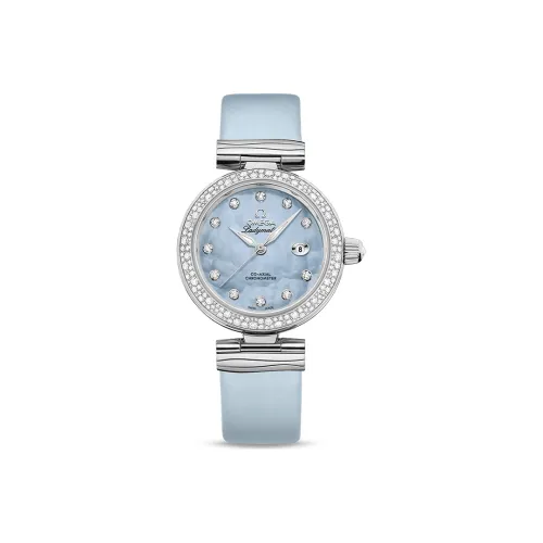 OMEGA Автоматический Механический Movement Женские Часы 34 мм Синие