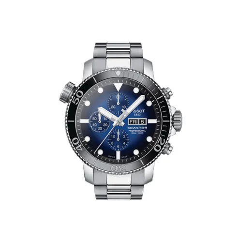 Tissot Starfish Collection Автоматический Механический Механизм Мужские Часы Часы 48 мм Синий Циферблат