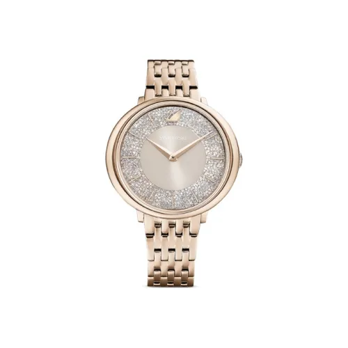 Swarovski Crystalline Chic Коллекция Наручные часы Кварцевый механизм Нержавеющая сталь Ремешок Серый циферблат Женские часы 5547611